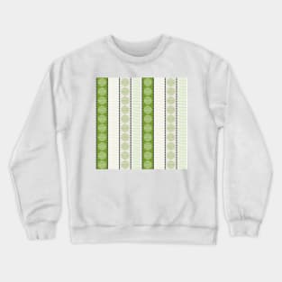 Simple green lines and circles Crewneck Sweatshirt